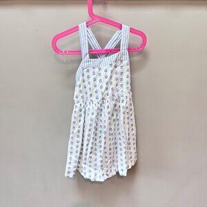 NEW Baby Gap Toddler Girls 4T Floral Print Summer Dress With Cross Back Straps‎